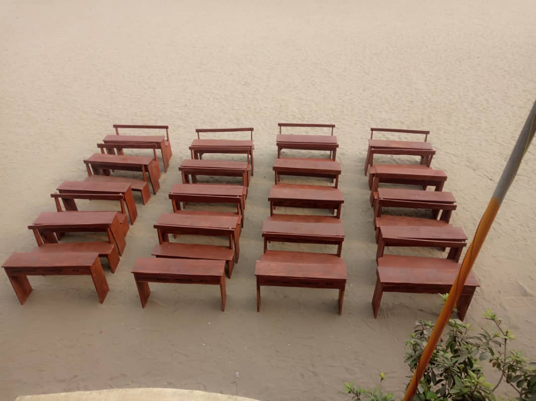 Educational Programs: Provision of Seating Furniture for Lagos Secondary School. 2020. Newland Secondary Complex, Tolu Schools Complex, Olodi Apapa.